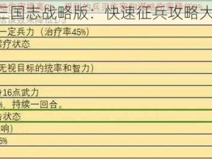 《三国志战略版：快速征兵攻略大全》