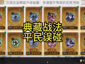 三国志战棋版升级秘籍：快速提升等级的实用方法