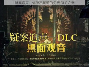 疑案追声：你所不知道的免费 DLC 之谜