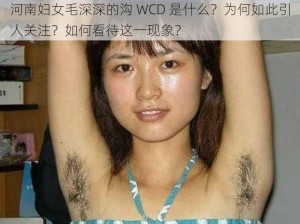 河南妇女毛深深的沟 WCD 是什么？为何如此引人关注？如何看待这一现象？