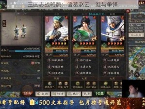 三国志战略版：诸葛赵云，谁与争锋