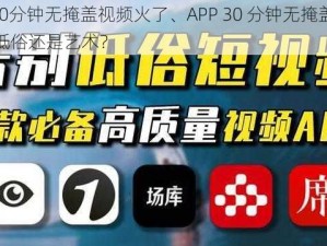 APP30分钟无掩盖视频火了、APP 30 分钟无掩盖视频：是低俗还是艺术？