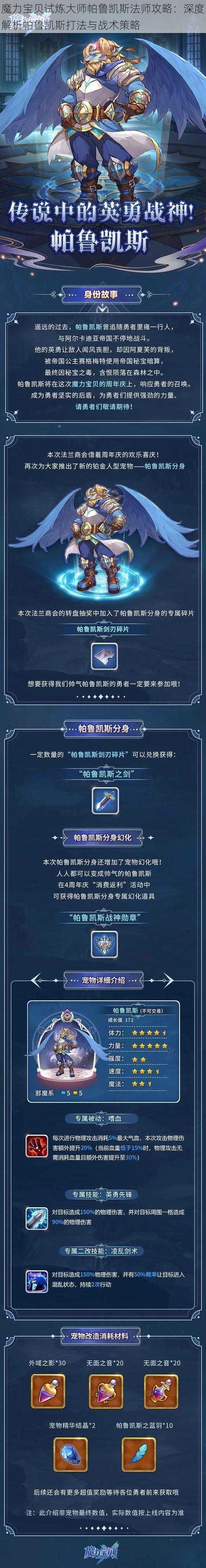 魔力宝贝试炼大师帕鲁凯斯法师攻略:深度解析帕鲁凯斯打法与战术策略
