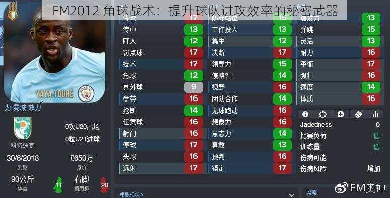 FM2012 角球战术：提升球队进攻效率的秘密武器