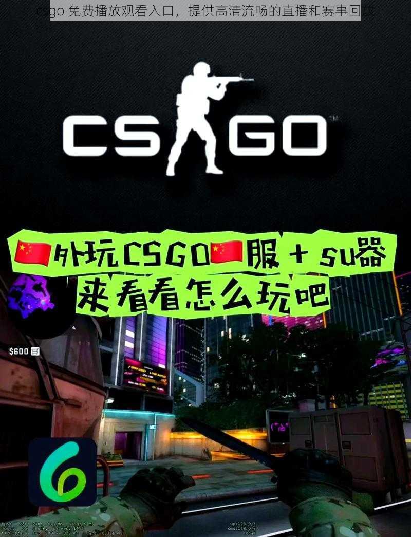 csgo 免费播放观看入口，提供高清流畅的直播和赛事回放