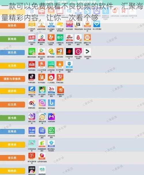 一款可以免费观看不良视频的软件，汇聚海量精彩内容，让你一次看个够