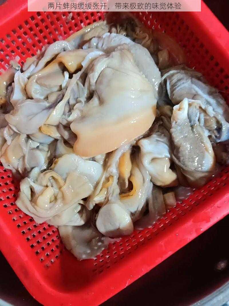 两片蚌肉缓缓张开，带来极致的味觉体验