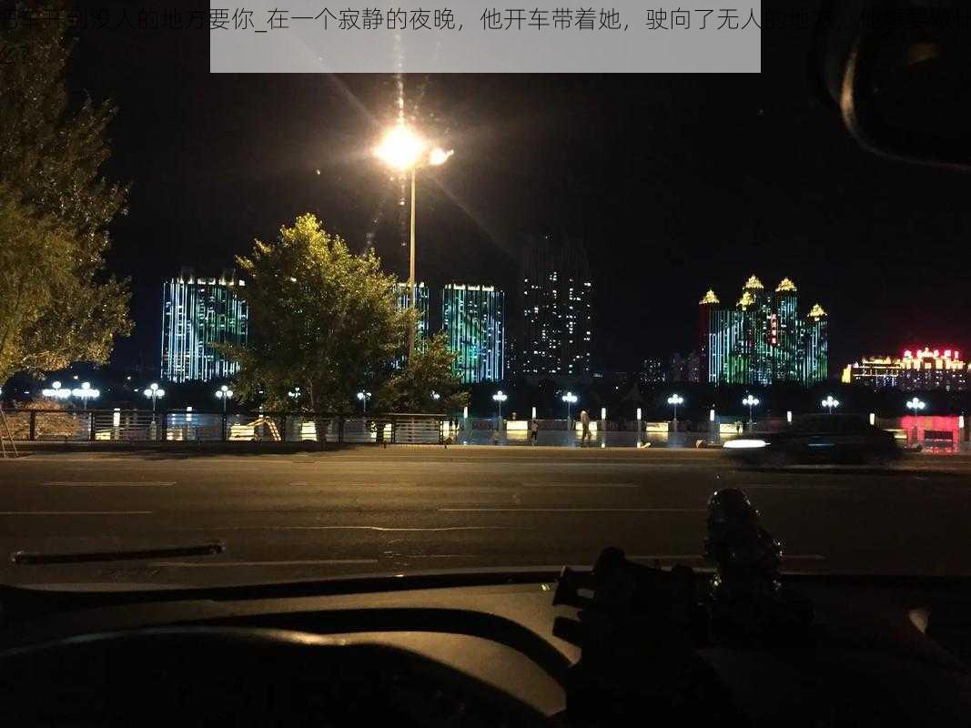 把车开到没人的地方要你_在一个寂静的夜晚，他开车带着她，驶向了无人的地方，他想要做什么？