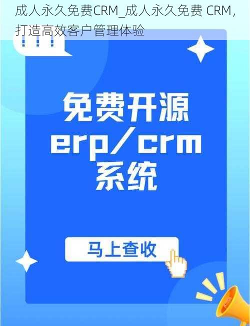 成人永久免费CRM_成人永久免费 CRM，打造高效客户管理体验