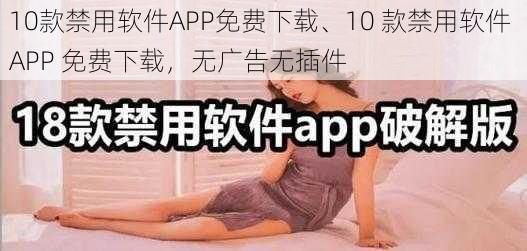 10款禁用软件APP免费下载、10 款禁用软件 APP 免费下载，无广告无插件