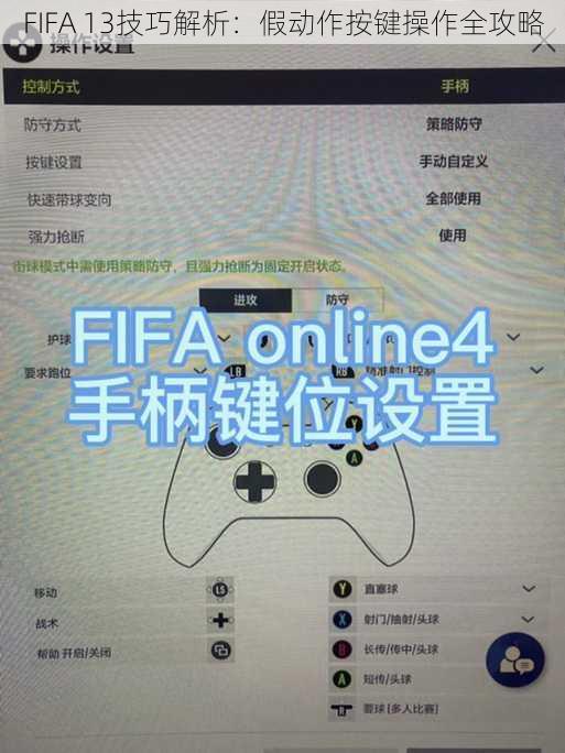 FIFA 13技巧解析：假动作按键操作全攻略