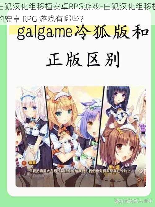 白狐汉化组移植安卓RPG游戏-白狐汉化组移植的安卓 RPG 游戏有哪些？