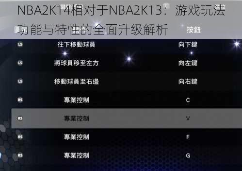 NBA2K14相对于NBA2K13：游戏玩法功能与特性的全面升级解析