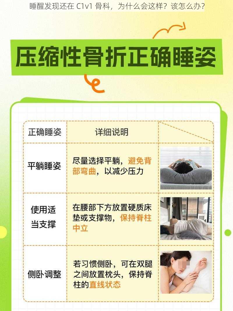 睡醒发现还在 C1v1 骨科，为什么会这样？该怎么办？