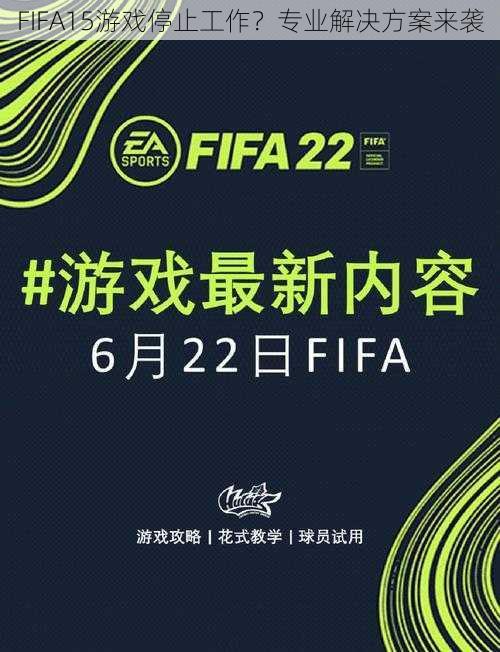 FIFA15游戏停止工作？专业解决方案来袭