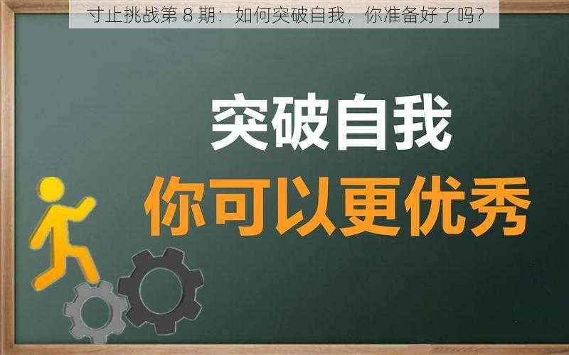 寸止挑战第 8 期：如何突破自我，你准备好了吗？