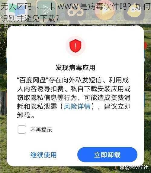 无人区码卡二卡 WWW 是病毒软件吗？如何识别并避免下载？