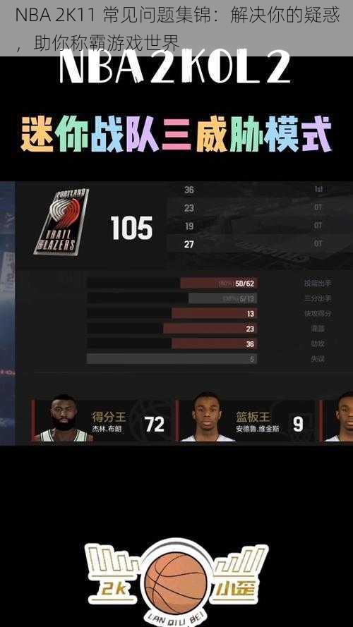 NBA 2K11 常见问题集锦：解决你的疑惑，助你称霸游戏世界