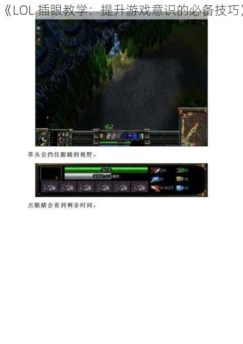 《LOL 插眼教学：提升游戏意识的必备技巧》