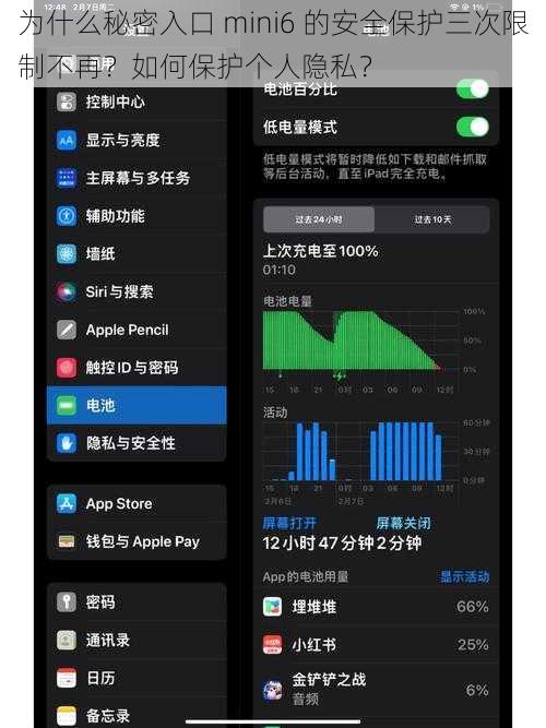 为什么秘密入口 mini6 的安全保护三次限制不再？如何保护个人隐私？