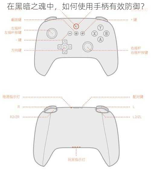在黑暗之魂中，如何使用手柄有效防御？