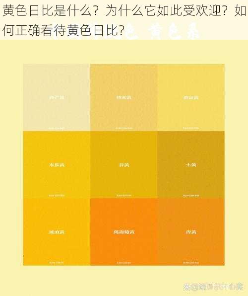 黄色日比是什么？为什么它如此受欢迎？如何正确看待黄色日比？