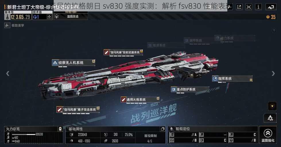 无尽的拉格朗日 sv830 强度实测：解析 fsv830 性能表现