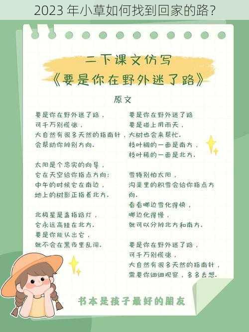 2023 年小草如何找到回家的路？