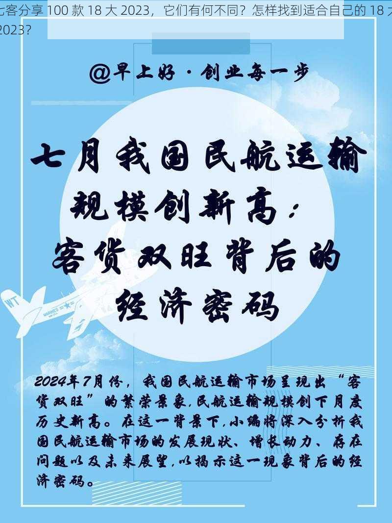 七客分享 100 款 18 大 2023，它们有何不同？怎样找到适合自己的 18 大 2023？