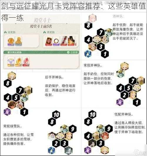 剑与远征耀光月卡党阵容推荐：这些英雄值得一练