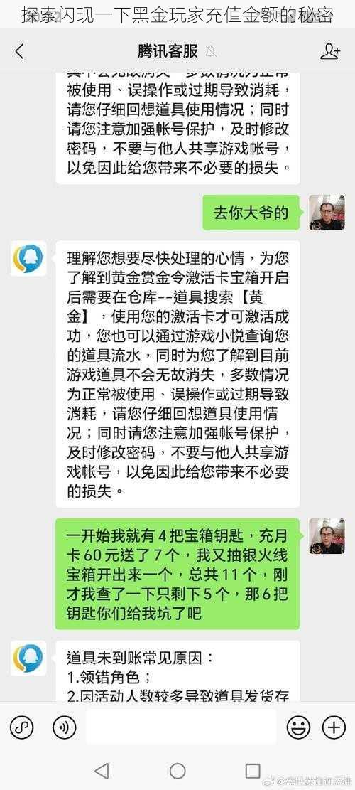 探索闪现一下黑金玩家充值金额的秘密